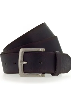 Mustang Ledergürtel mit grafischer Prägung verziert, 4 cm
