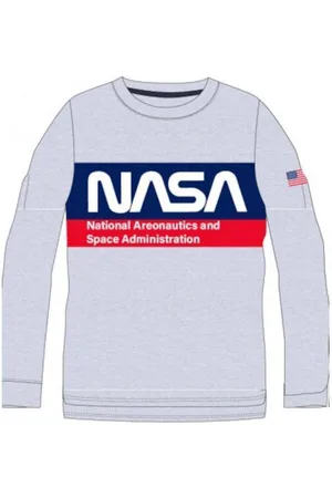 Nasa T-Shirt -inspiriertes Langarm-Shirt für Jungen, Bequem und Stilvoll - Verkäufer: kaufhaus-chemnitz