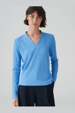 Opus V-Shirt Longsleeve SIWENA Slim aus strukturiertem Jersey - Verkäufer: GmbH | someday GmbH