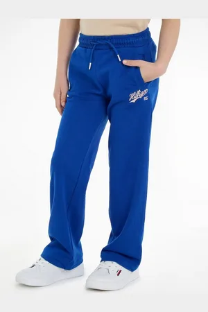 Tommy Hilfiger Sweathose HILFIGER SCRIPT WIDE SWEATPANT mit Logo-Stickereien