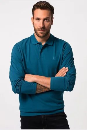 JP 1880 Poloshirt Poloshirt Bauchfit Basic Langarm Piqué - Verkäufer: Popken Fashion Group
