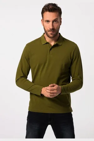 JP 1880 Poloshirt Poloshirt Basic Langarm Piqué bis 8 XL - Verkäufer: Popken Fashion Group