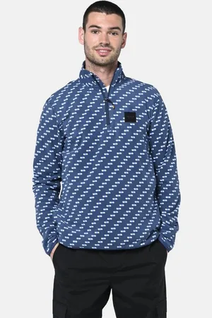 Bula Strickpullover mit Stehkragen und kurzem Reißverschluss