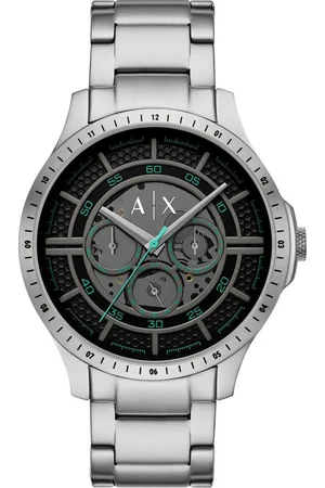 Armani Exchange Multifunktionsuhr AX2459, Armbanduhr, Herrenuhr, Edelstahlarmband, analog, Tag, Wochentag