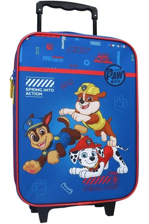 Paw Patrol Kinderkoffer Trolley Kindertrolley Pawpatrol , 2 Rollen, Rundumöffnung, Spanngurt, Teleskopgriff - Verkäufer: Spielwaren Klee