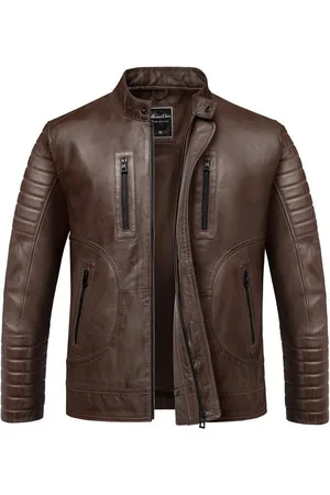 amaci Lederjacke EUCLID Lederjacke Echtleder Herren Biker Zipper Jacke - Verkäufer: