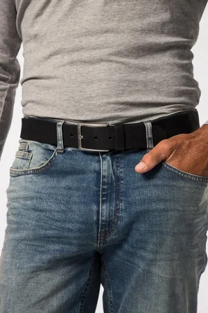 JP 1880 Hüftgürtel Ledergürtel Leder Elastikeinsatz 4cm breit - Verkäufer: Popken Fashion Group