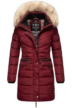 Navahoo Steppmantel Paula stylischer Winter Parka m. edlem Fellimitat