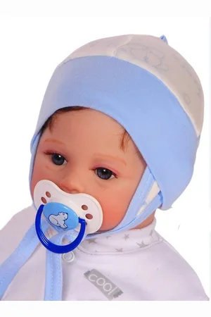 La Bortini Erstlingsmütze Mütze für Neugeborene Babymütze Baby Haube in creme aus reiner Baumwolle, 32 34 36 38 40 42 44 - Verkäufer: A&O Baby-und Kindermoden