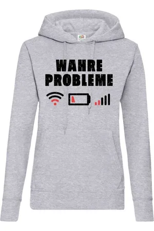 Youth Designz Kapuzenpullover "Wahre Probleme" Damen Hoodie Pullover mit lustigem Frontprint - Verkäufer: EmDa Trading GmbH