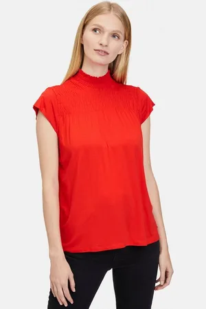 Tamaris Shirttop mit Smokeinsatz