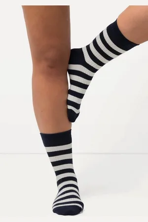 Ulla Popken Kuschelsocken Strümpfe 2er-Pack Ringel Rippjersey - Verkäufer: Popken Fashion Group