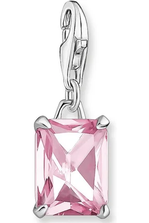 Thomas Sabo Charm-Einhänger rosa Stein, 1920-051-9, mit Zirkonia (synth)
