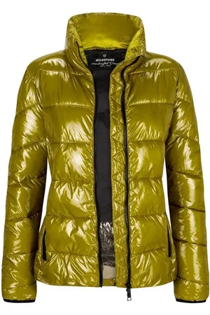 Milestone Steppjacke MS-Queenbee kurze sportive Steppjacke in angesagter Lackoptik, Sorona Fake Down - Verkäufer: LOGWOOD-STORE
