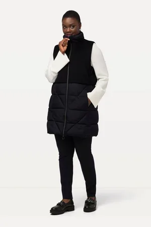 Ulla Popken Steppweste Steppweste A-Linie Wolloptik Stehkragen - Verkäufer: Popken Fashion Group