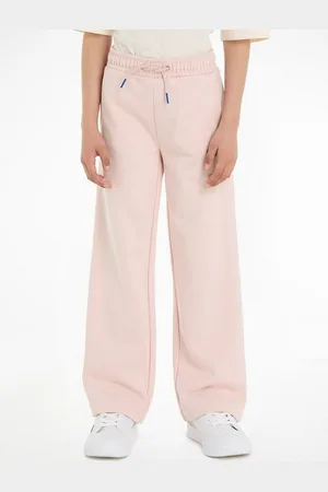 Tommy Hilfiger Sweathose HILFIGER SCRIPT WIDE SWEATPANT mit Logo-Stickereien