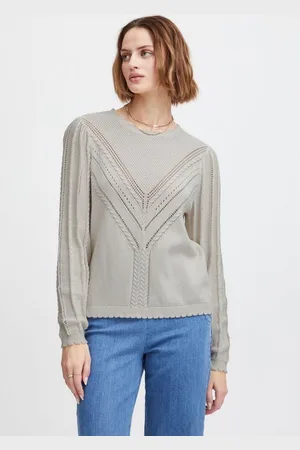 Atelier Rêve Strickpullover IRMADELE LS Modischer Strickpullover mit Ajourstrick - Verkäufer: meinemarkenmode