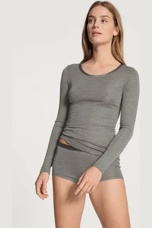 Calida Langarmshirt True Confidence mit Rundhalsausschnitt