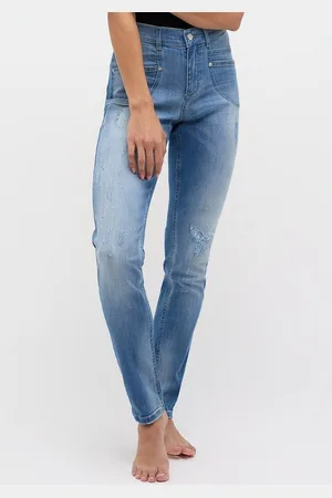 Angels Skinny-fit-Jeans SKINNY POCKET light blue used destroyed - Verkäufer: Lieblingsstücke
