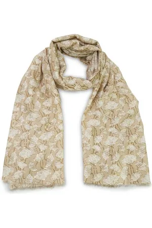 Harpa Modeschal CLOVER, mit Botanik-Print und Metallic-Effekt - Verkäufer: onQuality