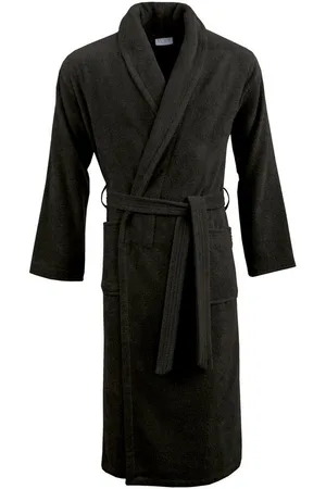 Carl Ross Unisex-Bademantel 96200, Langform, Frottier, Schalkragen, Gürtel, hygieniCotton-kochfester Bademantel