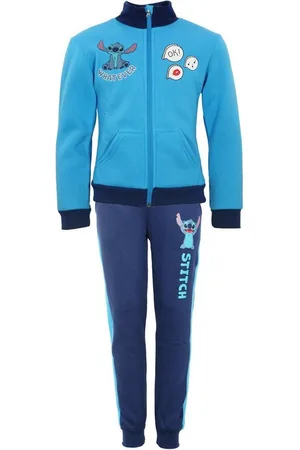 Disney Jogginganzug Stitch Kinder Fleece Joggingset Sporthose Hose Jacke, Gr. 92 bis 128 - Verkäufer: WS-Trend