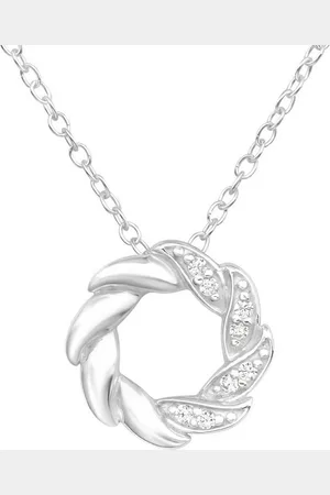 ALEXANDER YORK Kette mit Anhänger KRANZ Zirkonia, 2-tlg., 925 Sterling Silber - Verkäufer: