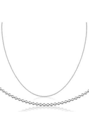 Firetti Collierkettchen Schmuck Geschenk Silber 925 Kugelkettengliederung in mehreren Breiten, Made in Germany