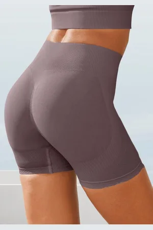 Lascana Funktionsshorts Po Push Up mit Rippstruktur und Shapingeffekt, Sportshorts
