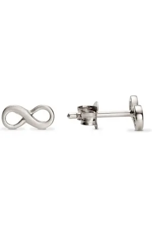 iz-el Paar Ohrstecker Ohrstecker Silber Unendlichkeitszeichen - Ohrstecker INFINITY, 925 Sterling Silber - Verkäufer: