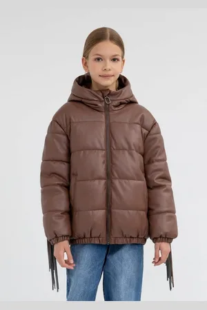 Gulliver Steppjacke aus Kunstleder mit Kapuze