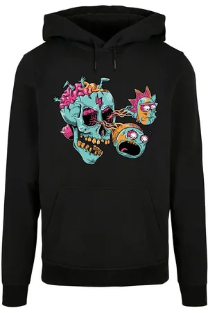 Absolute Cult Kapuzensweatshirt Herren Rick And Morty - Eyeball Skull Basic Hoody (1-tlg)