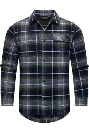 Ragwear Outdoorjacke Bler stylische Herren Hemdjacke mit Brusttasche