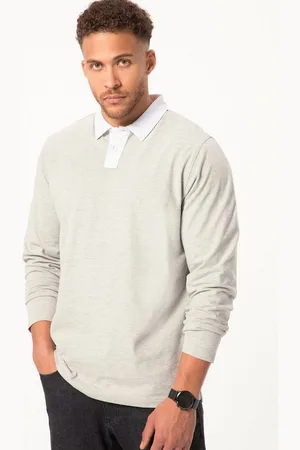 STHUGE Poloshirt Poloshirt Langarm Jersey Rückenprint - Verkäufer: Popken Fashion Group