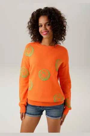 Aniston Strickpullover mit eingestrickten Smileys