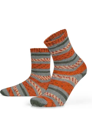 Normani Thermosocken 2 Paar Gestrickte Wollsocken Bunt-geringelt (2 Paar) hochwertige Qualitätssocken mit hohem Wollanteil - Verkäufer: