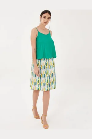 ORGANICATION 2-in-1-Top Spaghettiträger-Top aus Tencel™ in Emerald - Verkäufer: Europe GmbH