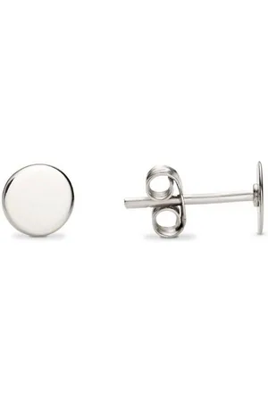 iz-el Paar Ohrstecker Ohrringe Silber Plättchen - Ohrstecker DAS KLEINE RUNDE, 925 Sterling Silber - Verkäufer: