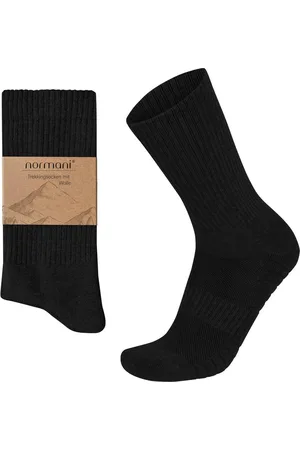 Normani Wandersocken (4er-Set, 4 Paar) Gepolsterte Trekkingsocken aus Wolle -Atmungsaktiv - Verkäufer: