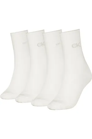 Calvin Klein Socken CK WOMEN SOCK 4P IRIDESCENT (Packung, 4-Paar) mit Logostickerei