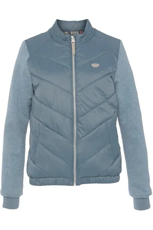 Ragwear Steppjacke ZABAVA wärmende Steppqualität und Sweatware im Mix