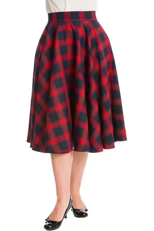 Banned Retro A-Linien-Rock Sweet Check Kariert Retro Vintage Swing Skirt - Verkäufer: Schompi Trading e.K.
