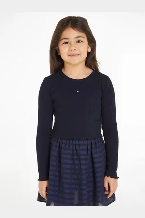 Tommy Hilfiger Langarmshirt ESSENTIAL RIB TOP L/S mit Babylock Saum
