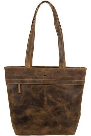 Greenburry Shopper Damen Vintage Leder Shopper Handtasche 1628-25 - Verkäufer: Bilvary
