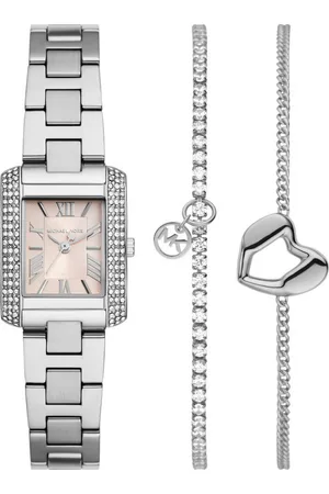 Michael Kors Quarzuhr PETITE EMERY MK7514SET, (Set, 3-tlg., mit 2 Armbändern), Armbanduhr, Damenuhr, Edelstahlarmband, Geschenkidee