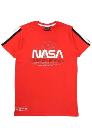 Nasa Print-Shirt Space Center Kinder Jungen kurzarm T-Shirt Gr. 104 bis 164, 100% Baumwolle - Verkäufer: WS-Trend