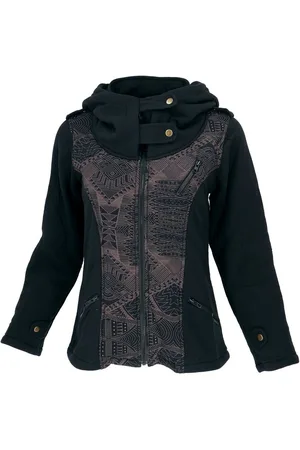 GURU-SHOP Langjacke Goa Festival Jacke Print, Jacke mit weiter.. alternative Bekleidung - Verkäufer: