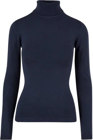 Urban classics Rundhalspullover Damen Ladies Knitted Turtleneck Sweater (1-tlg)