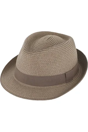 Fiebig Strohhut Papier Trilby mit Ripsband rollbar - Verkäufer: Hut-Breiter München - Hutmacher seit 1863