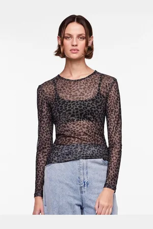 Pieces® Langarmshirt PCNINNI LS MESH TOP NOOS BC